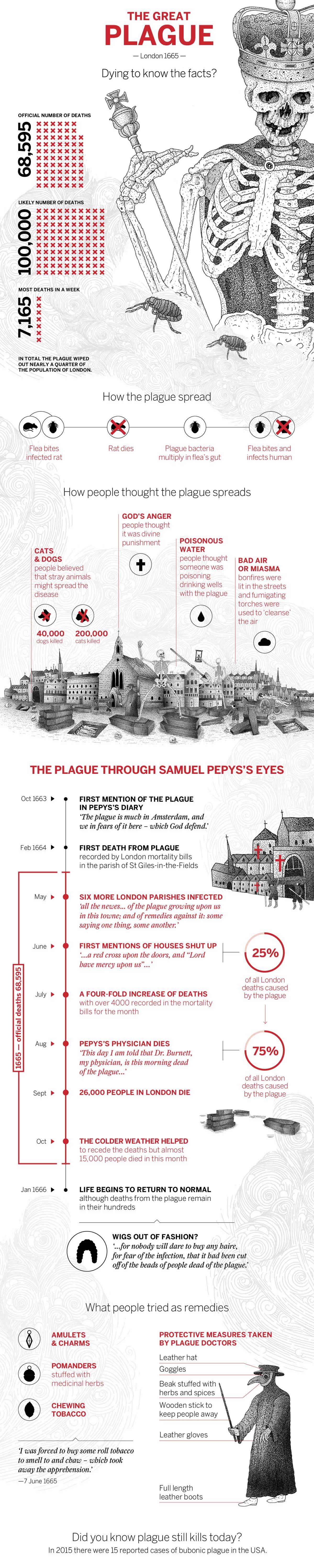 The Great Plague infographic