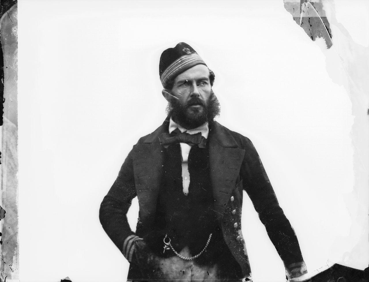A portrait of Captain Edward Augustus Inglefield in the Arctic taken in 1854 (Object ID: G4259) 