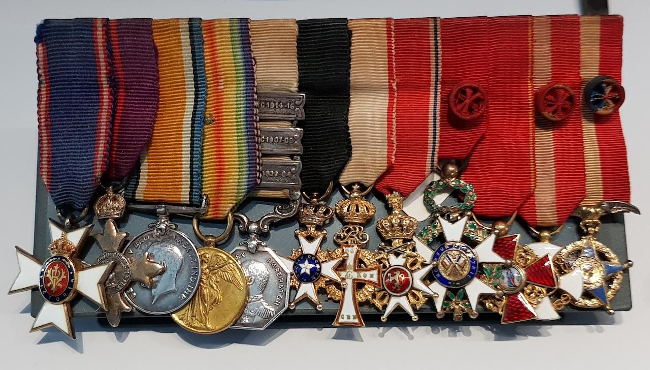 The dress medals of most of the British and international medals awarded to Shackleton