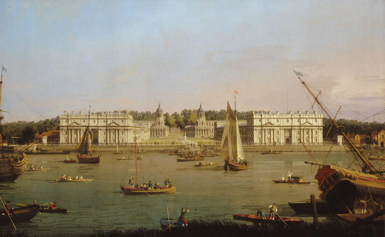 Greenwich Hospital from the North Bank of the Thames by Canaletto