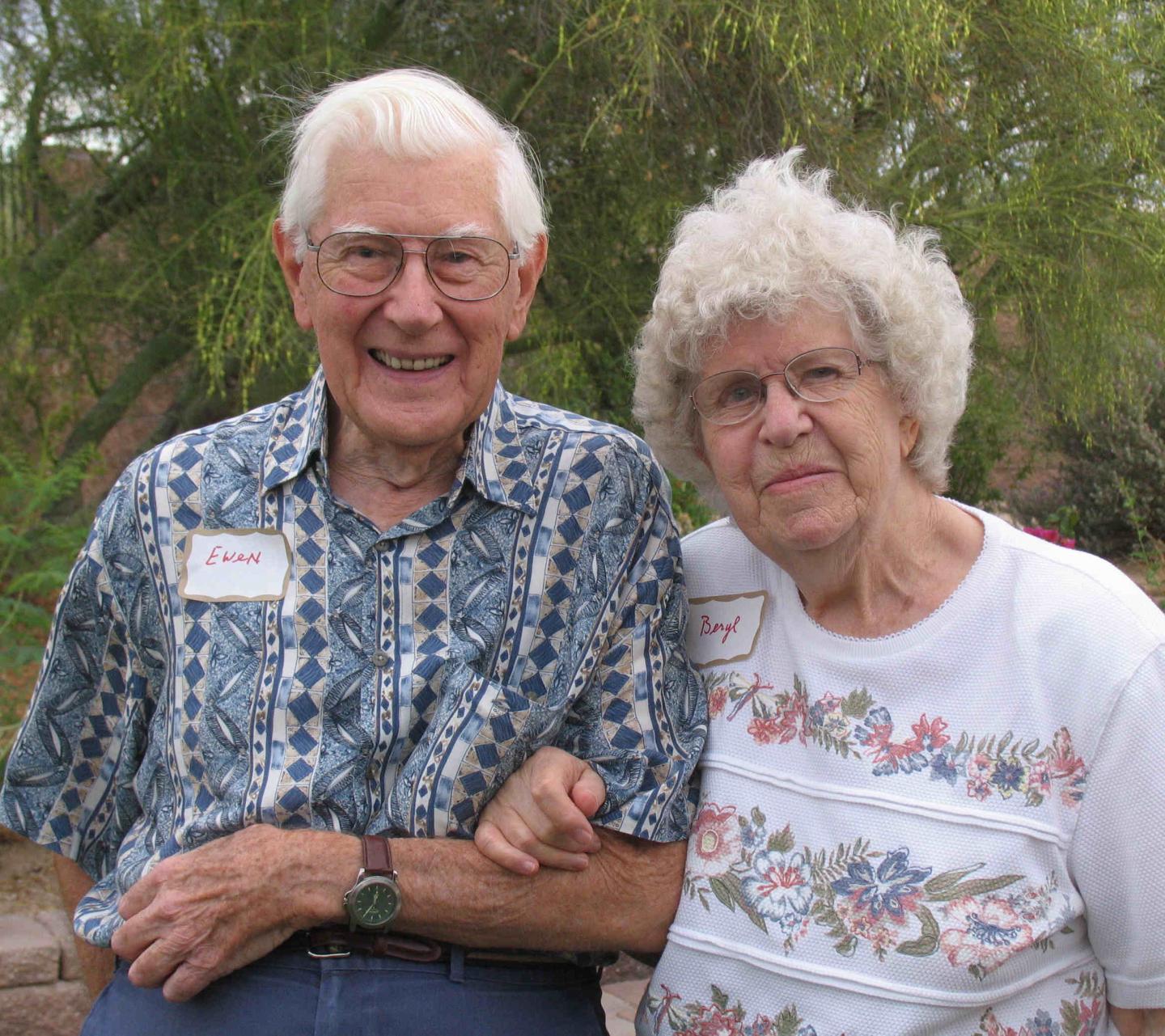 Ewen and Beryl Whitaker, photograph courtesy of Dale Cruikshank