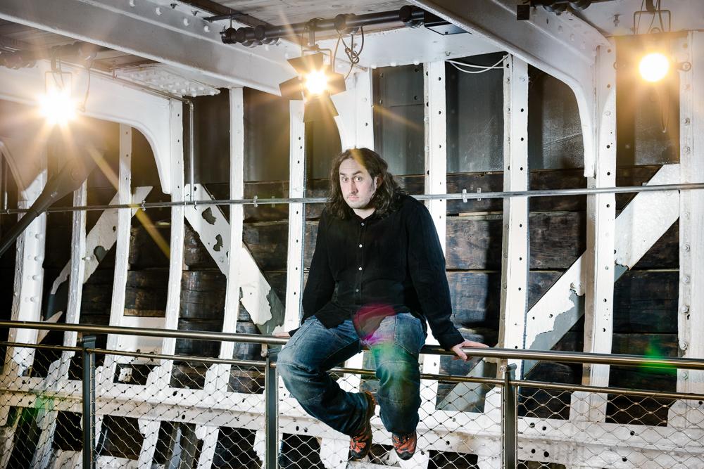 Ross Noble on board Cutty Sark