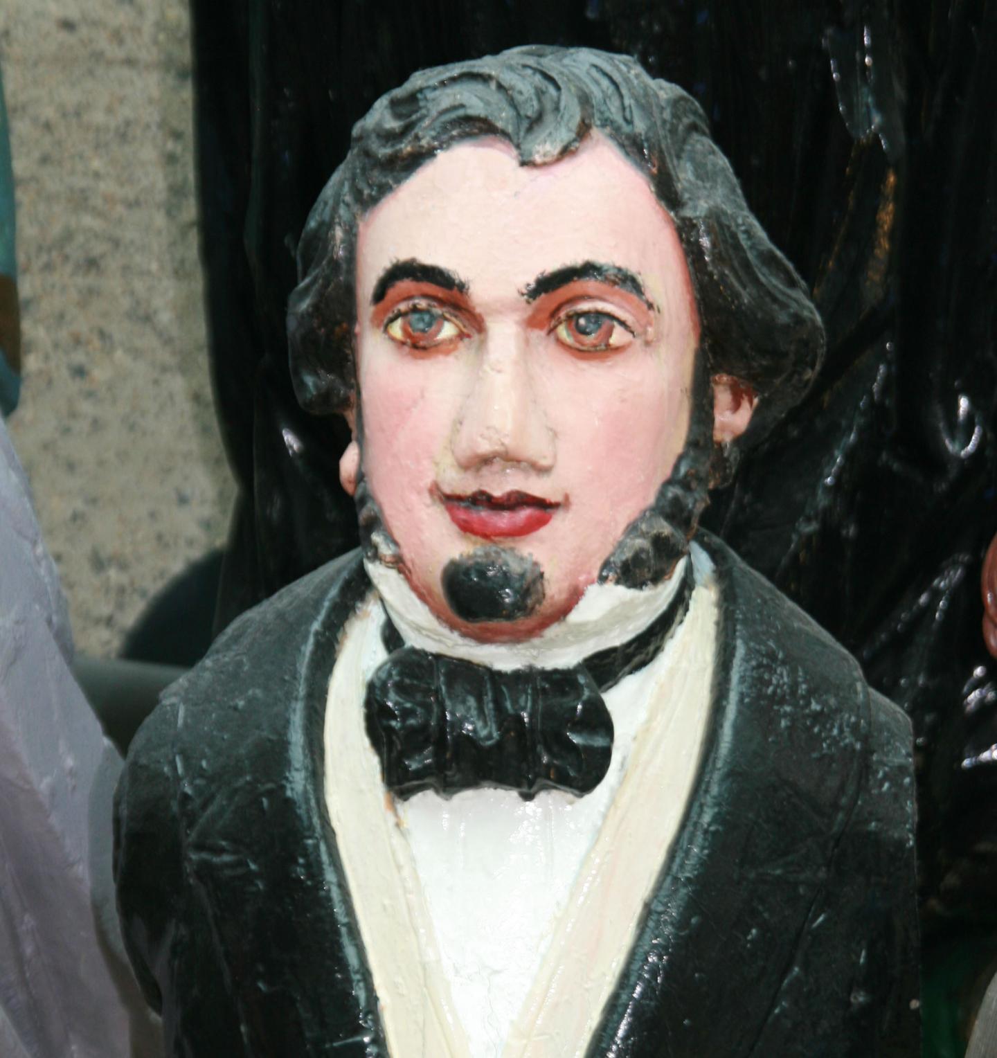 Disraeli, part of the figurehead collection at Cutty Sark