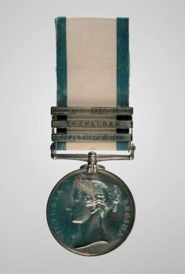 Naval General Service medal 1793-1840 with bars: awarded to Sir John Franklin