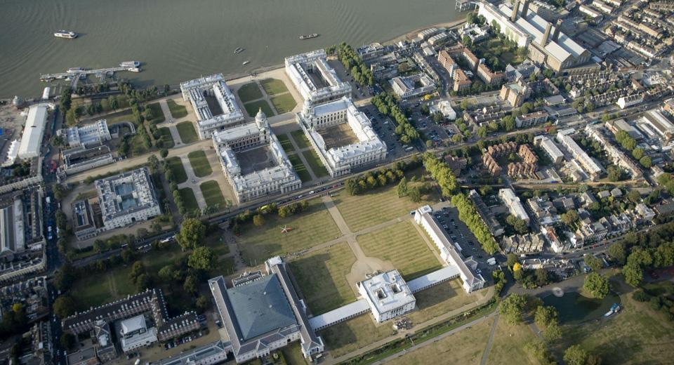 Aerial view of Maritime Greenwich