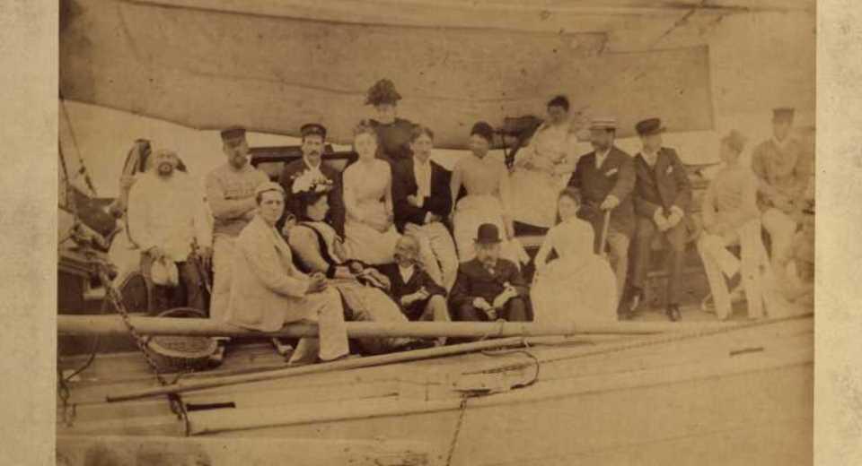 Robert Arthur and friends on board the City of London (1889)
