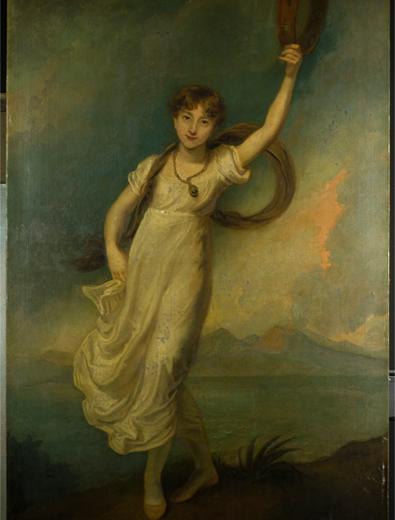 Painting of Horatia, daughter of Lord Nelson and Emma Hamilton 