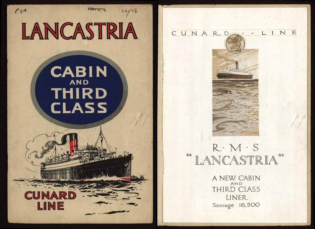 Brochure for the RMS Lancastria (PEB1003)