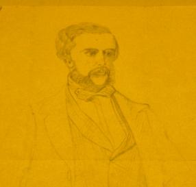 Drawing of Edward Kennedy by Robert Gale