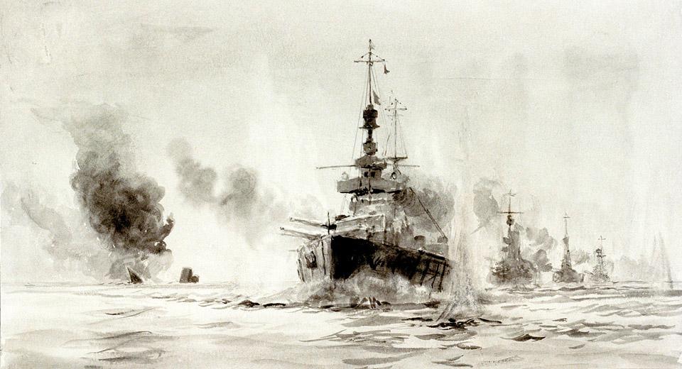 British battle cruisers at the head of the Grand Fleet, Battle of Jutland