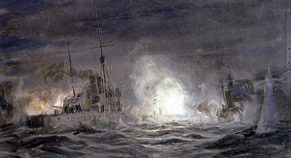 Clash between British and German light cruisers, Battle of Jutland