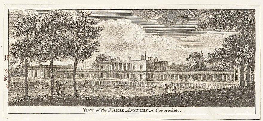 View of the naval asylum at Greenwich