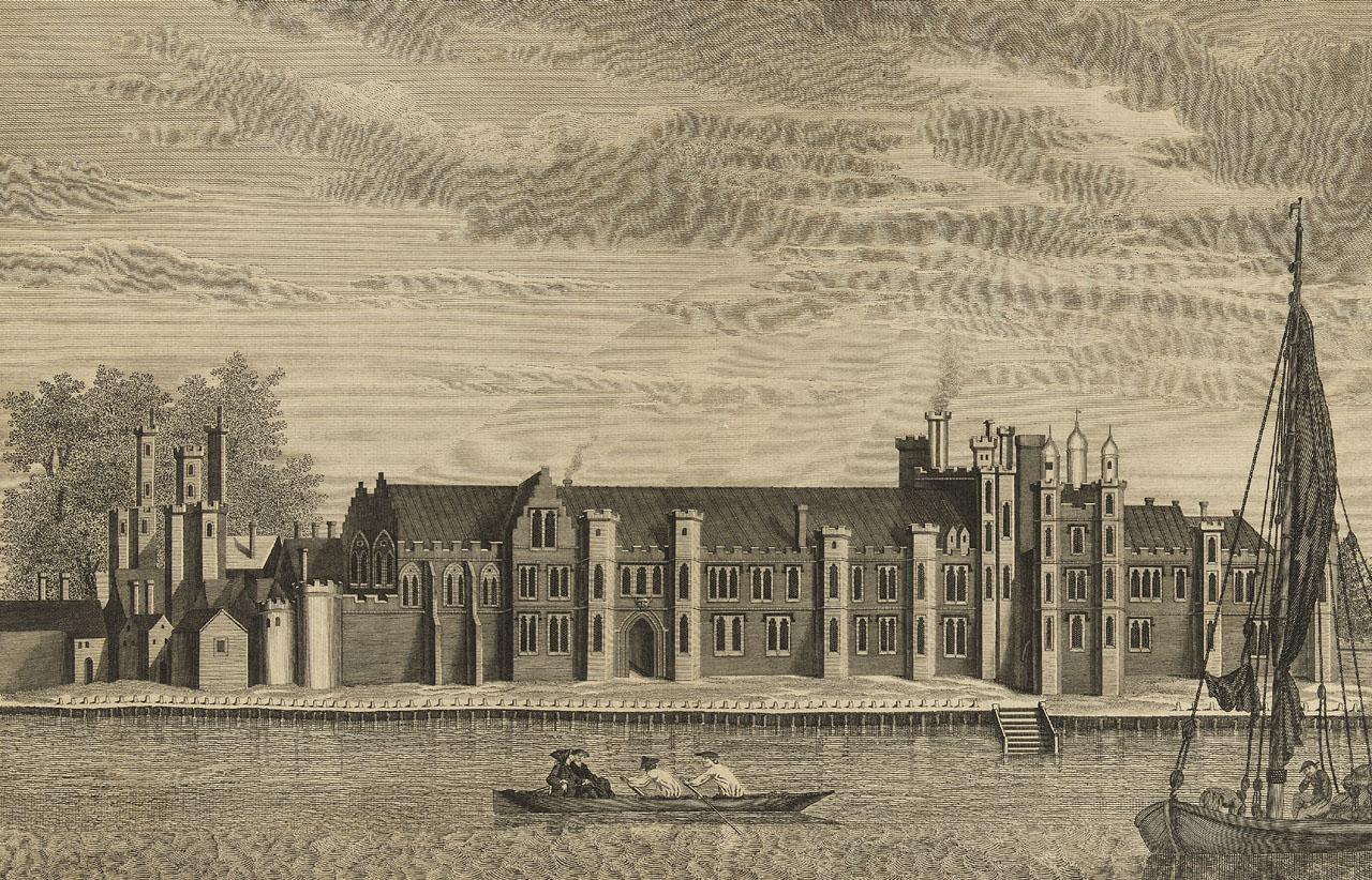 Engraving of the Palace of Placentia