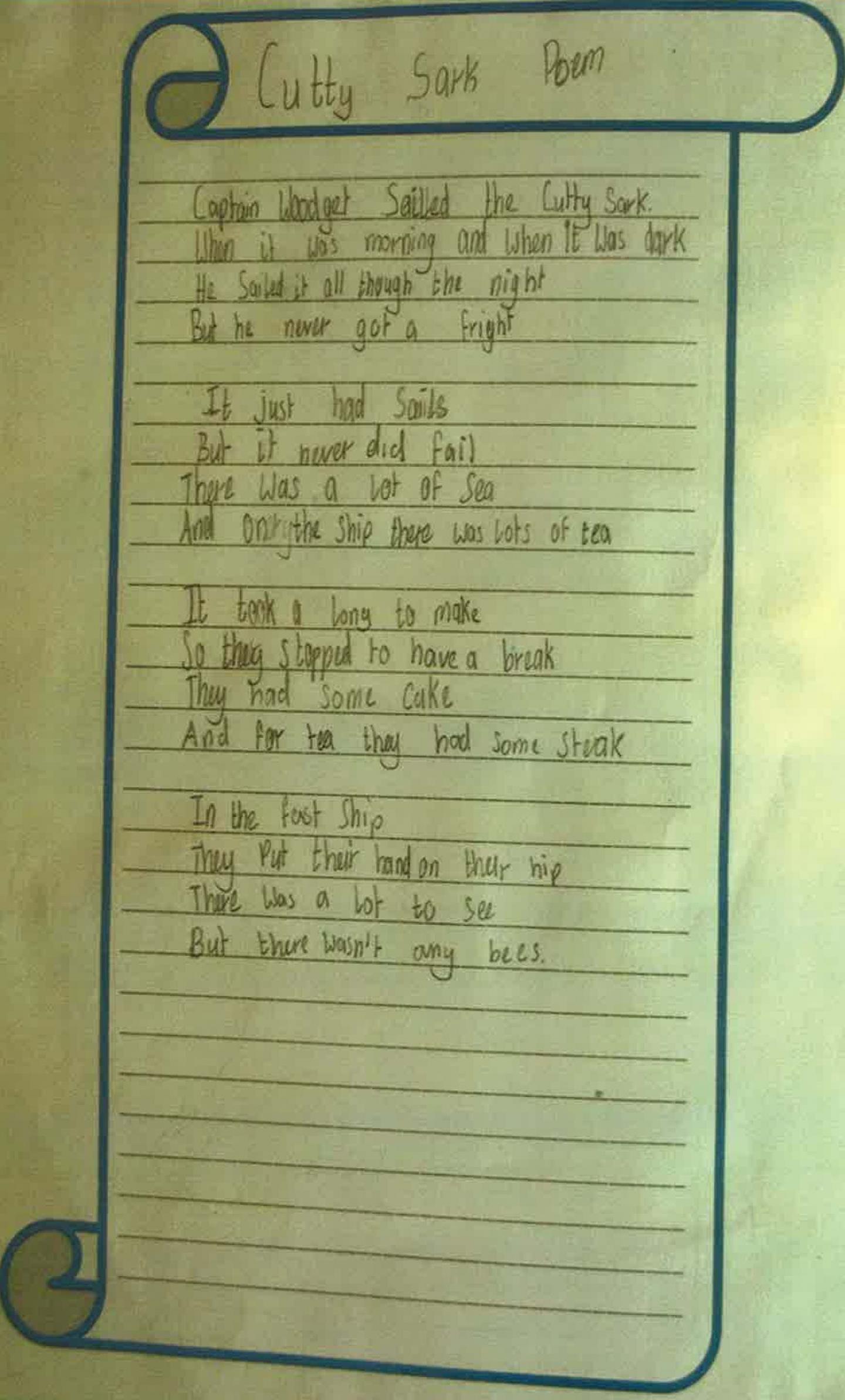 Poem - Bervie School project