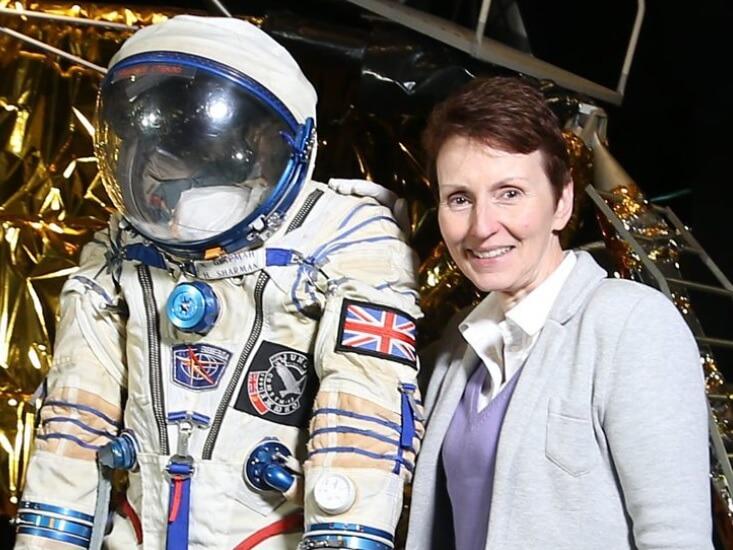 Helen Sharman - First british woman in space with spacesuit. Image credit: BBC
