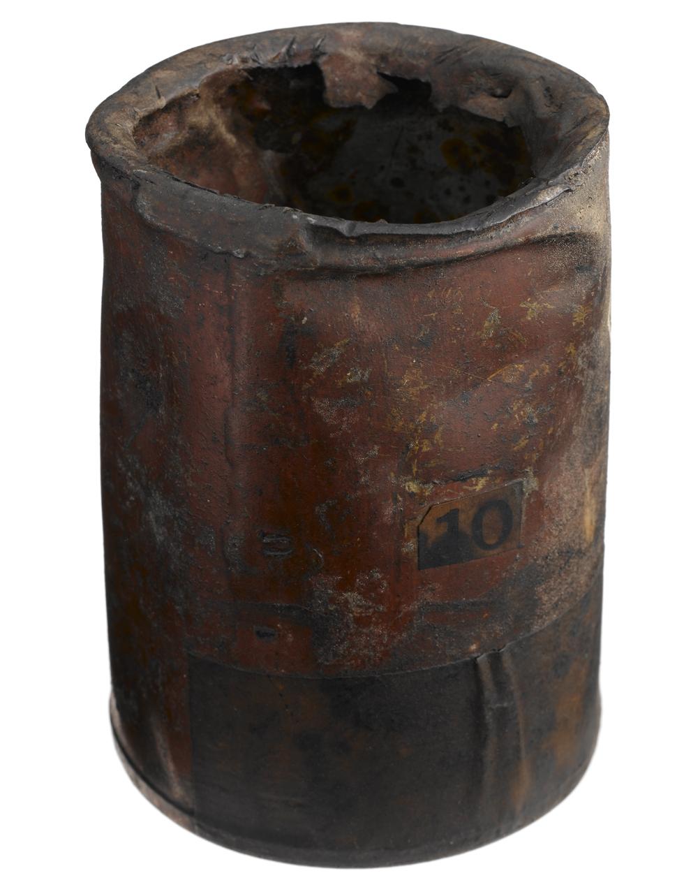Soup tin found in the Arctic, a remnant of Franklin's expedition