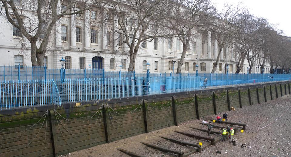  Custom House. Gridiron for customs launches © Thames Discovery Programme
