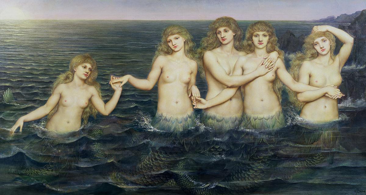 'The Sea Maidens' (1896) by Evelyn de Morgan