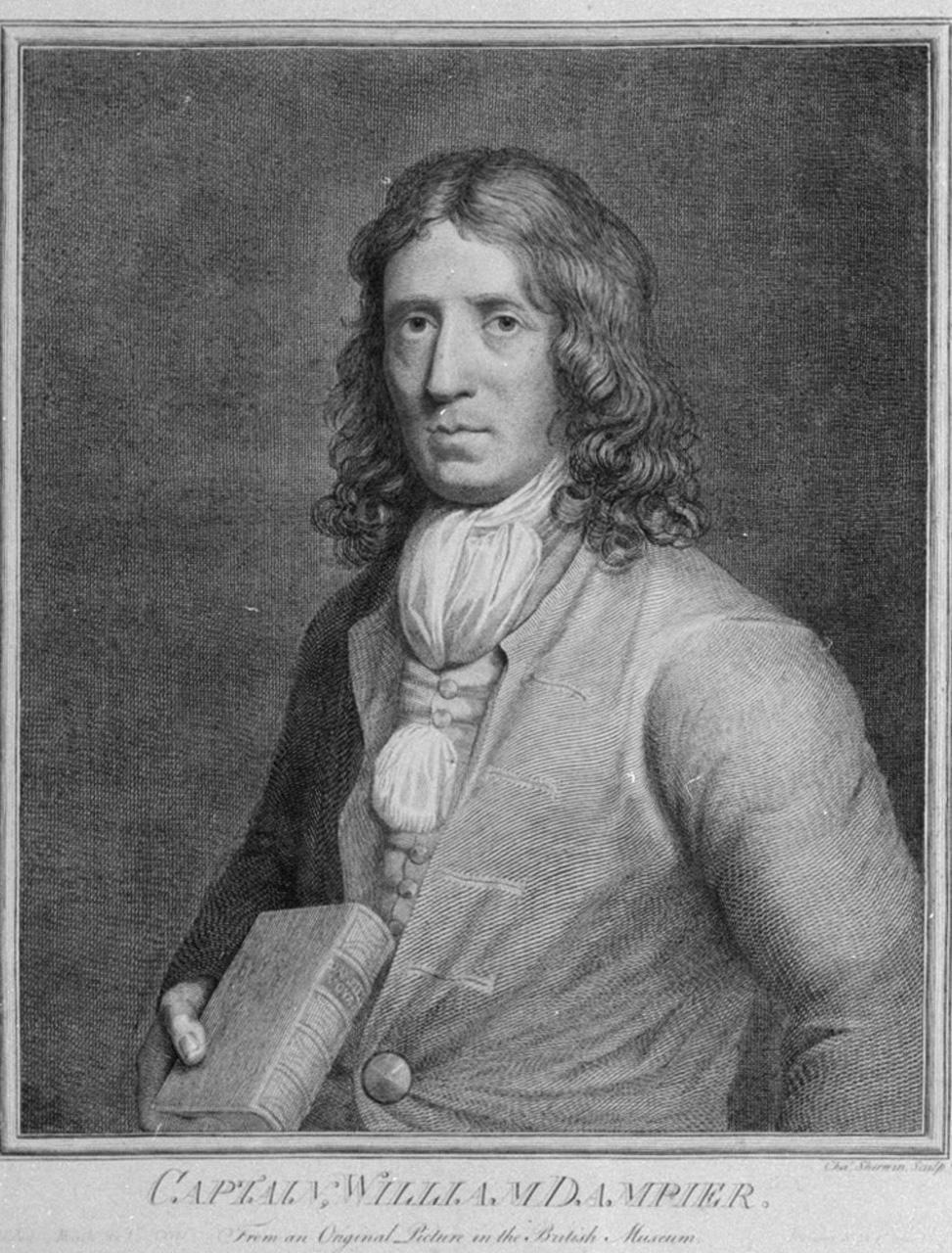Portrait engraving of William Dampier, 1781 (PW3307, National Maritime Museum)