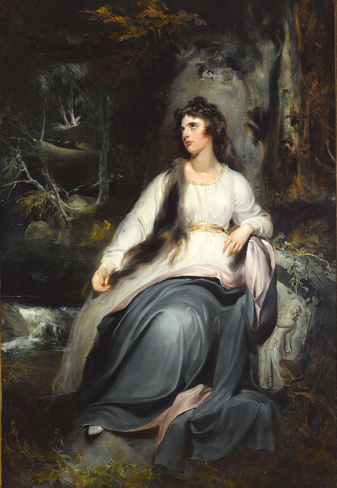 La Penserosa: a portrait of Lady Emma Hamilton by Sir Thomas Lawrence. Photograph: © Bryan F. Rutledge B.A.© Duke of Abercorn