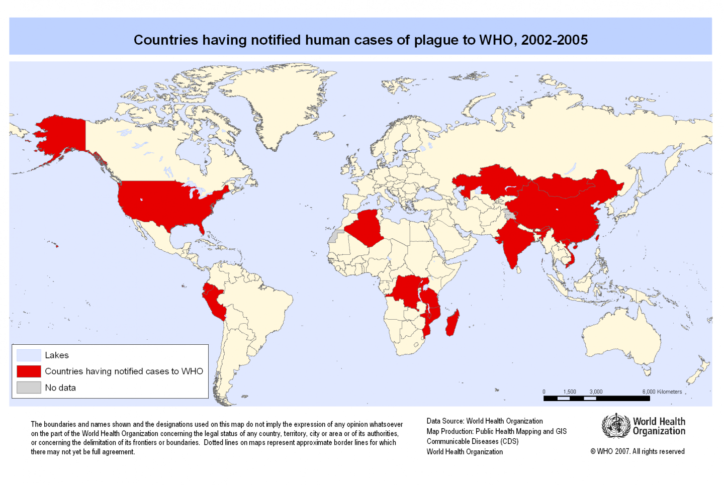 WHO statistics on plague
