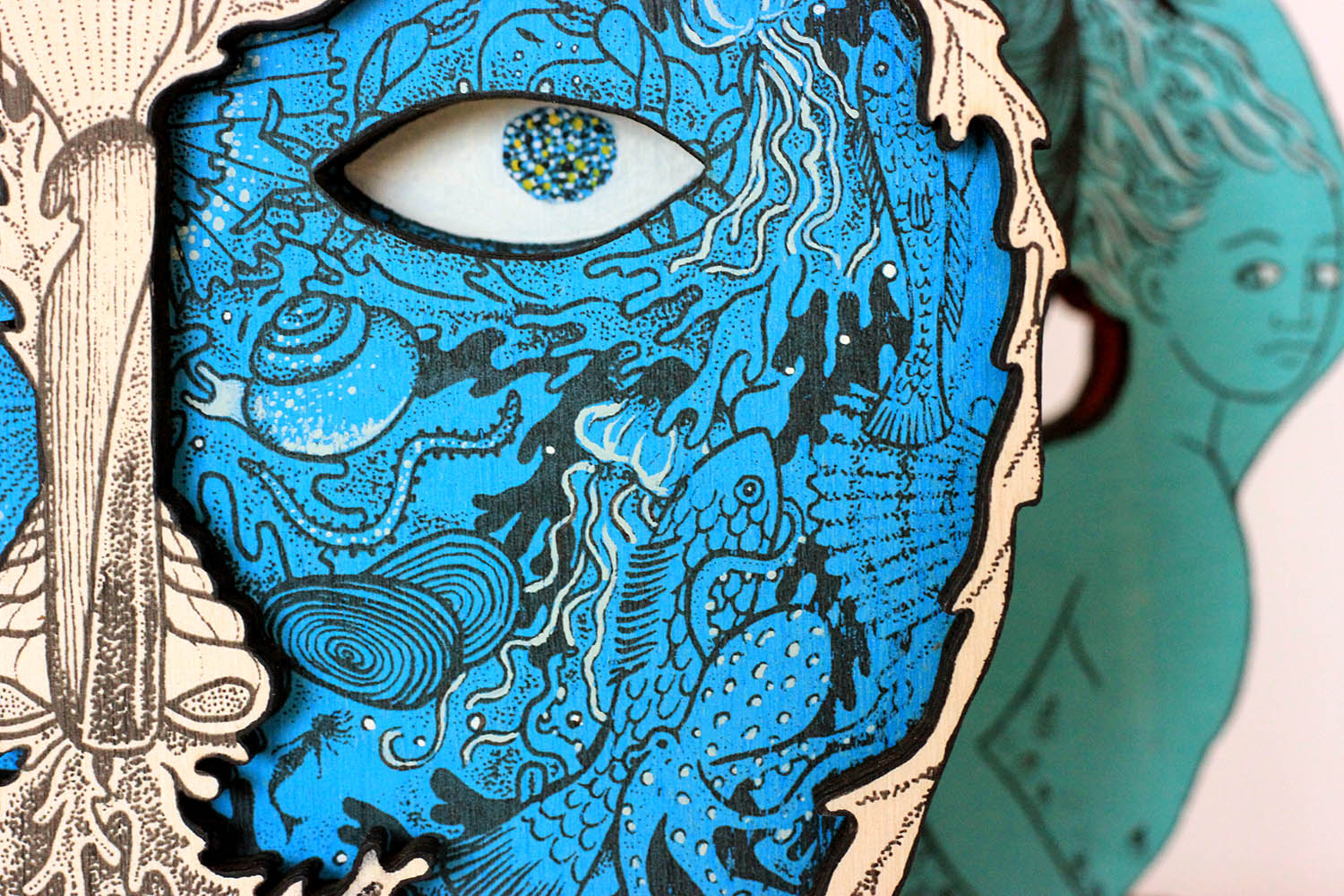 Tom Berry artwork detail: imagination of the sea Image of Tom Berry artwork detail: imagination of the sea
