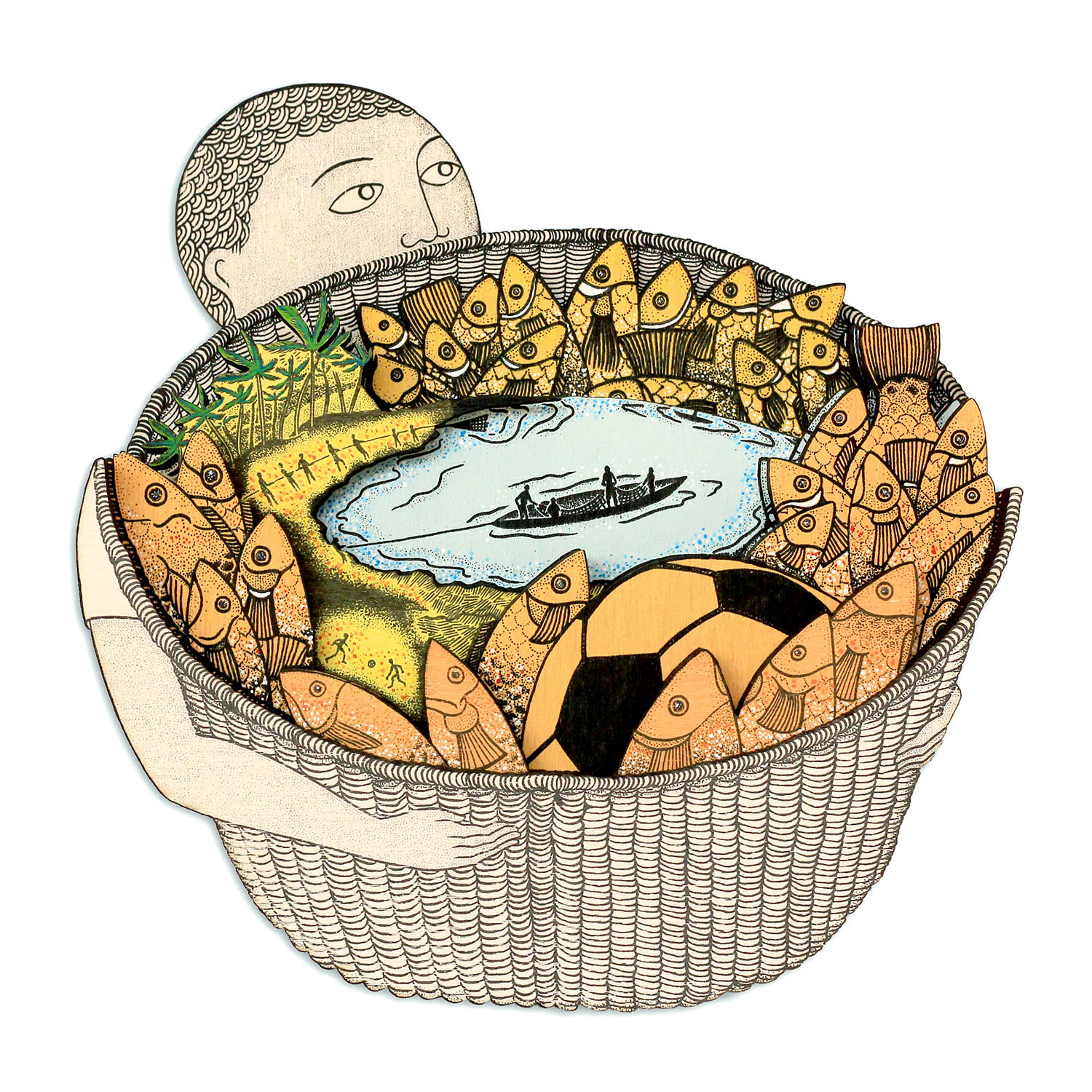 Tom Berry artwork: fruits of the sea Image of Tom Berry artwork: fruits of the sea