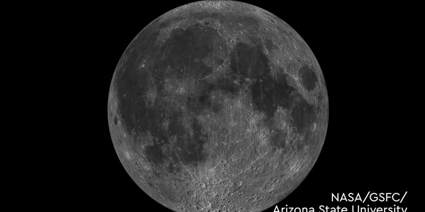 An image of the full moon