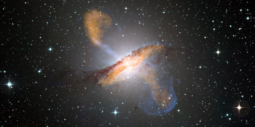 Colour composite image of the galaxy Centaurus A