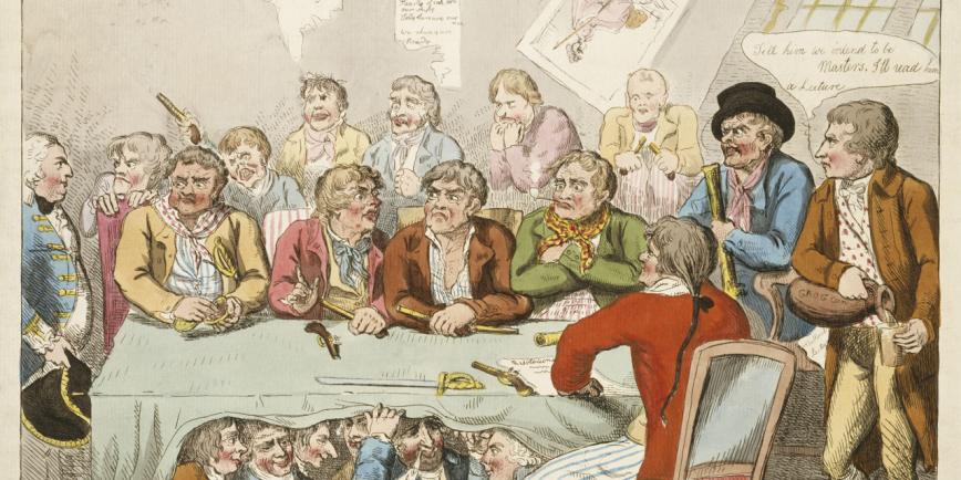 A satirical print referring to the Nore mutiny of spring 1797