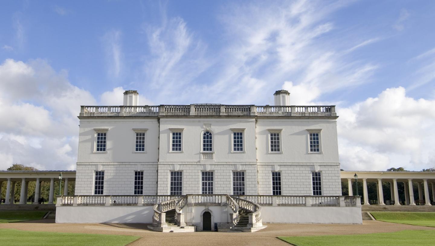 A photograph of the exterior of the Queen's House in Greenwich