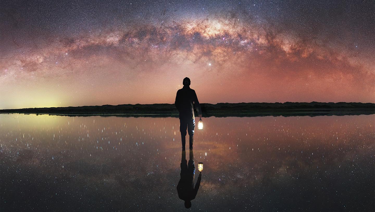 Self-portrait under the Milky Way © Evan McKay | People and Space category | Insight Investment Astronomy Photographer of the Year 2020