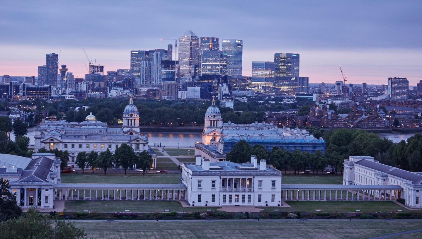 View of Royal Museums Greenwich and Royal Naval College