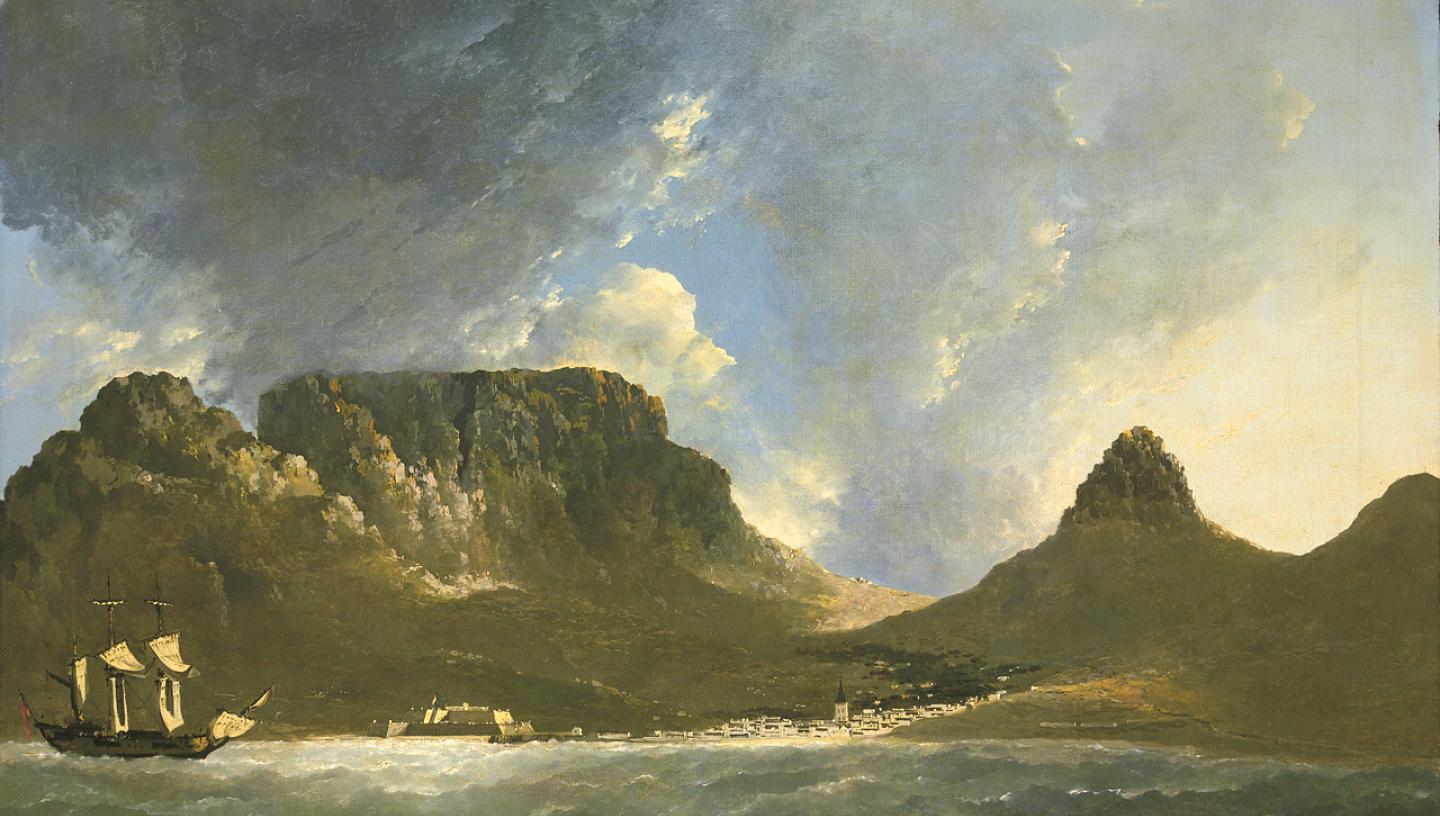 A View of the Cape of Good Hope, Taken on the Spot, from on Board the 'Resolution', Capt Cooke