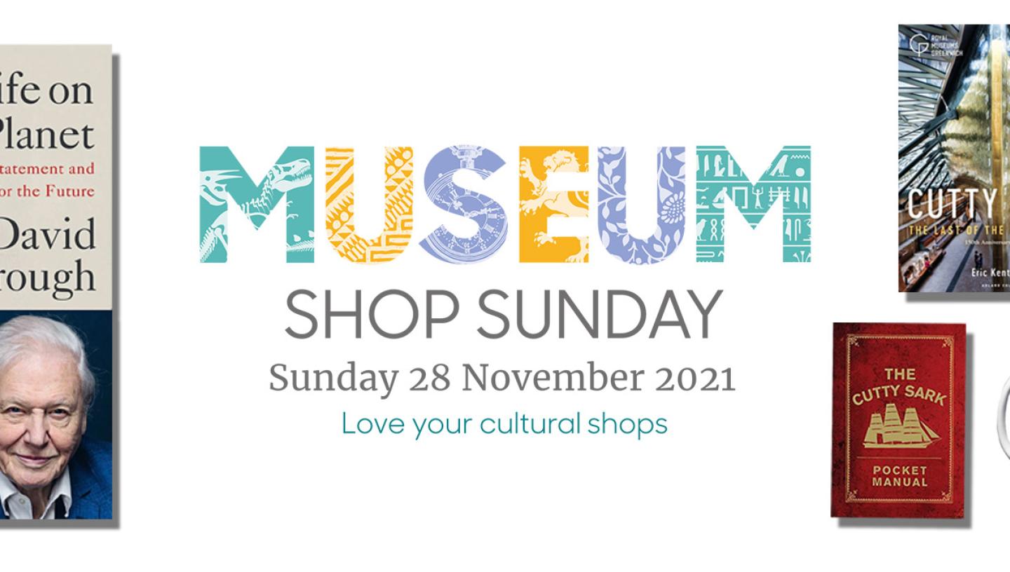Banner showing prizes available in Museum Shop Sunday competition