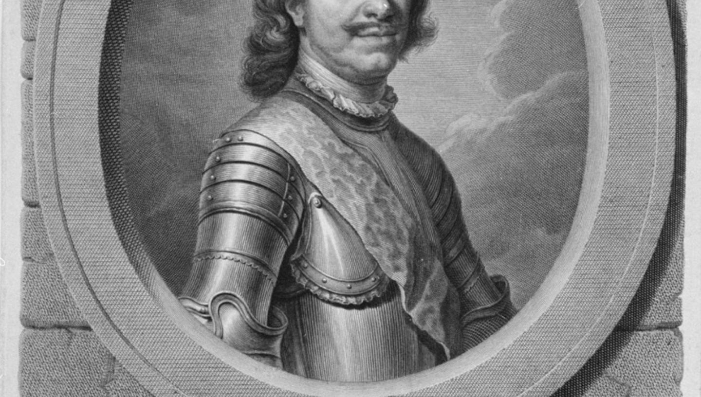An engraving of Tsar Peter I of Russia