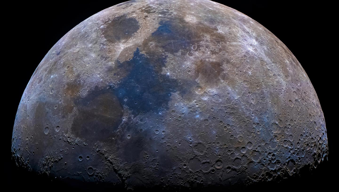 Close up image of the Moon