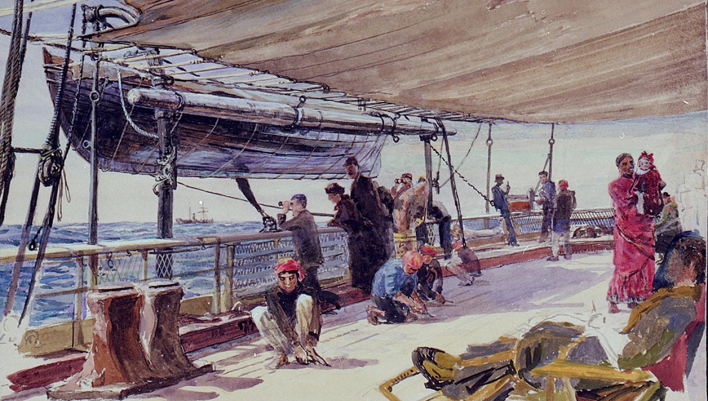 Image showing a scene on a ship