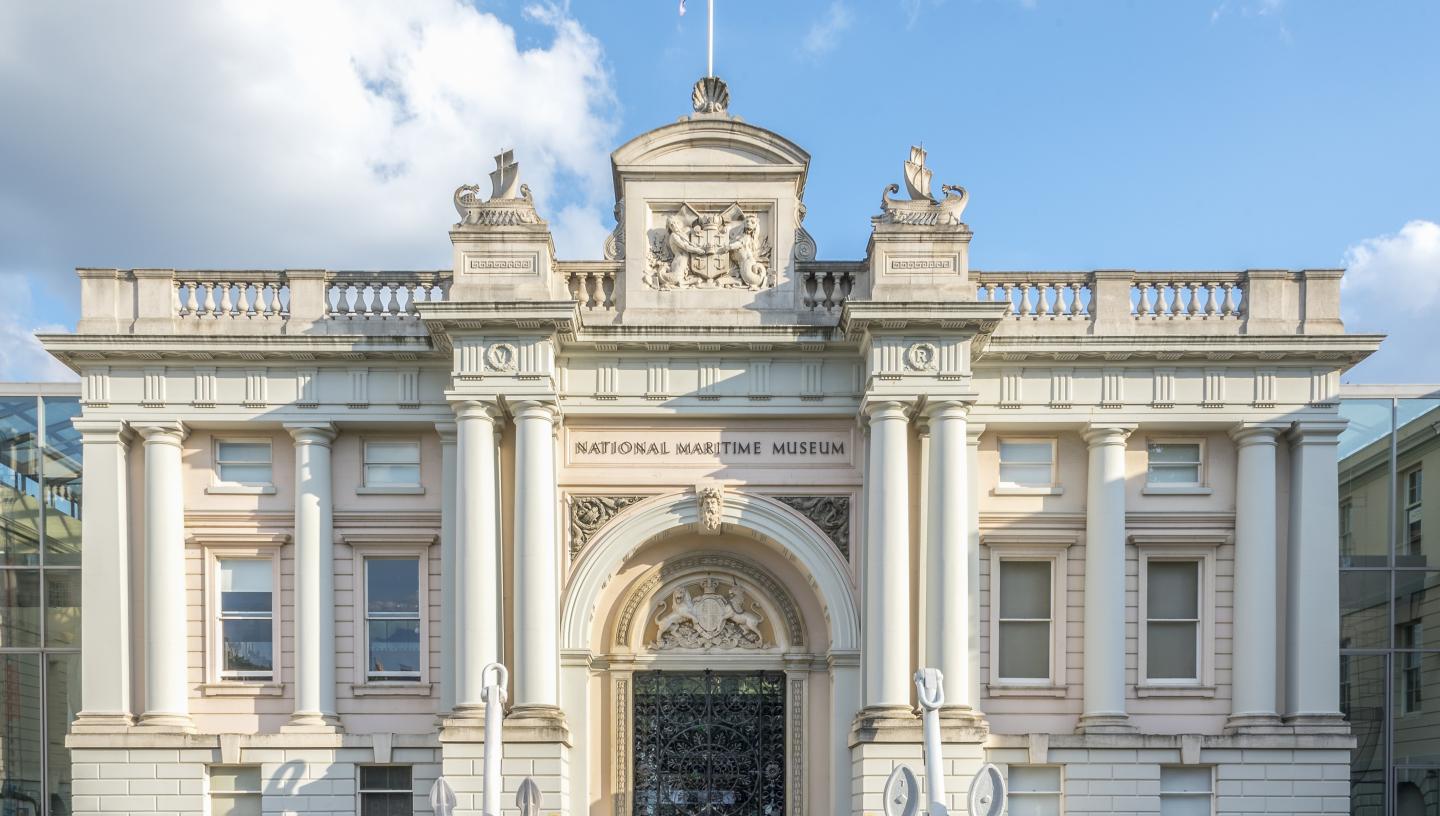 Photograph of the entrance to the National Maritime Museum