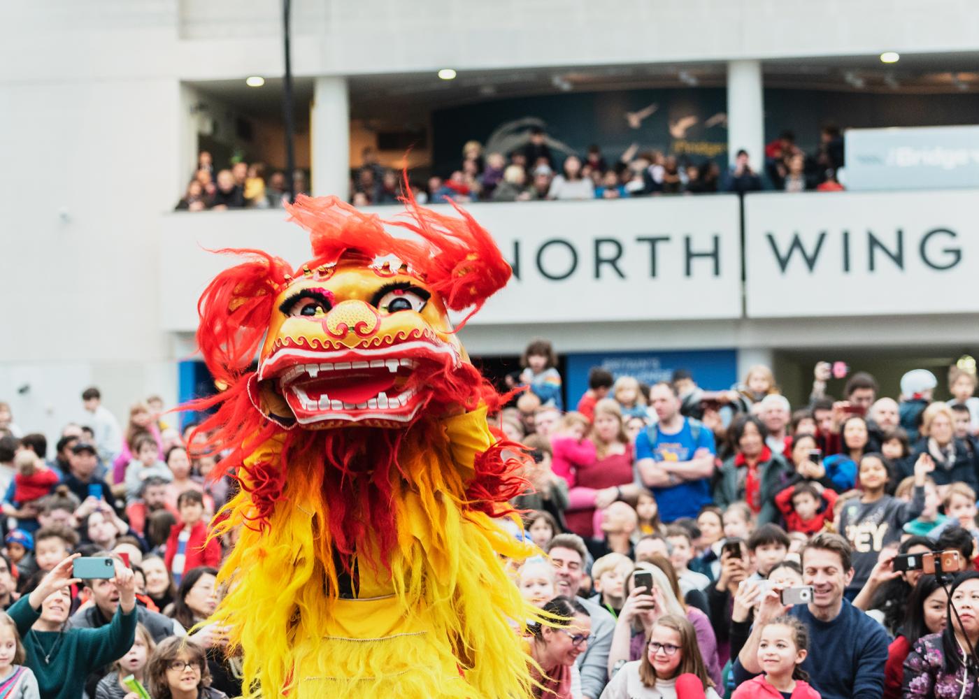 An image showing 'Lion Dance on the Great Map'