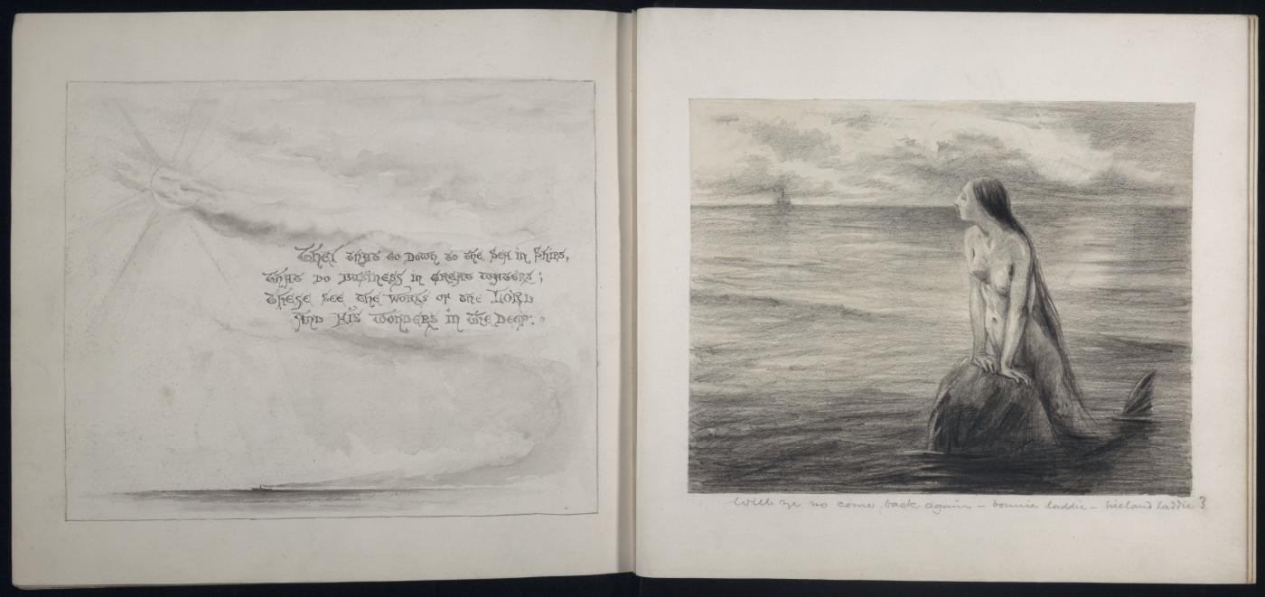 An image showing 'JOD 53 | Journal kept by John Hamilton while a passenger on the Eastern and Australian Steamship Co Ltd vessel AUSTRALIAN (1896), England to Suez and home overland through Italy and the Alps, illustrated with sketches and photographs, 1897'