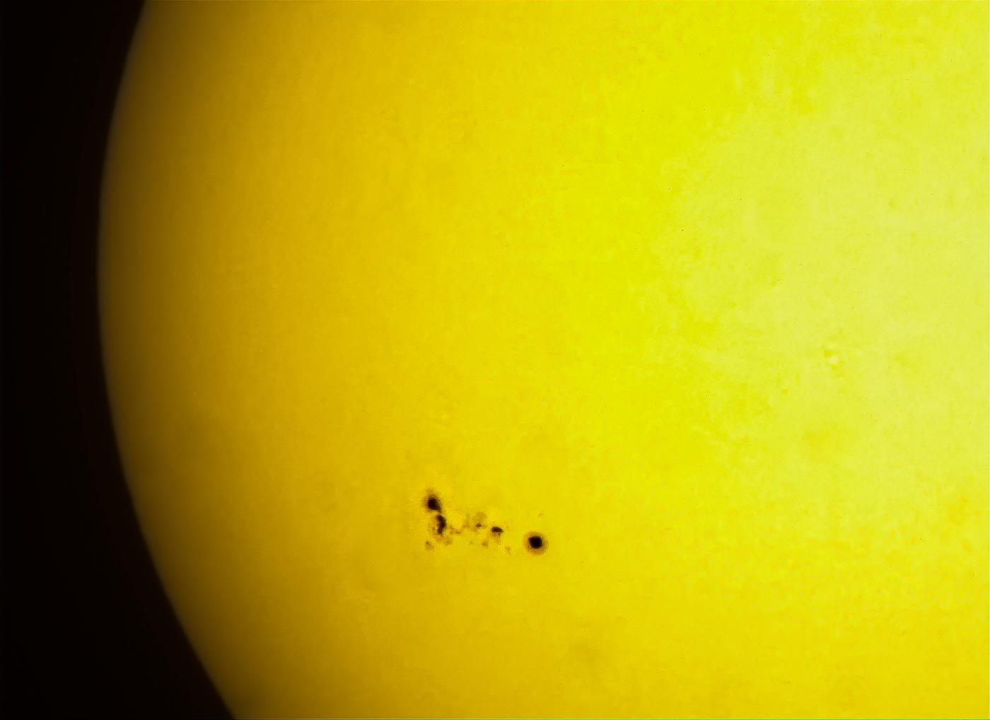 An image showing 'Playing Football With a Dog (Sunspots AR2781)'