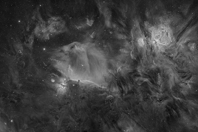 An image showing 'The Hydrogen of Orion'