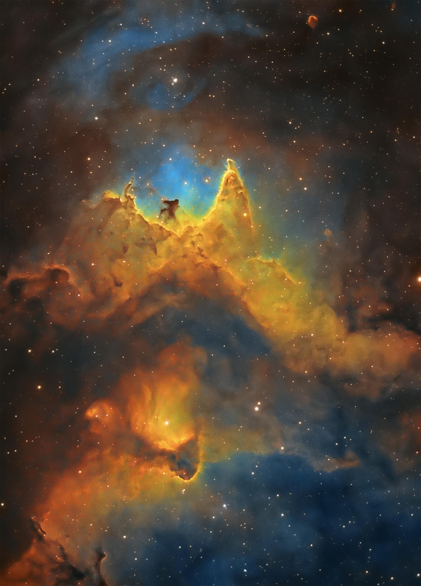An image showing 'The Soul of Space (Close up of the Soul Nebula)'