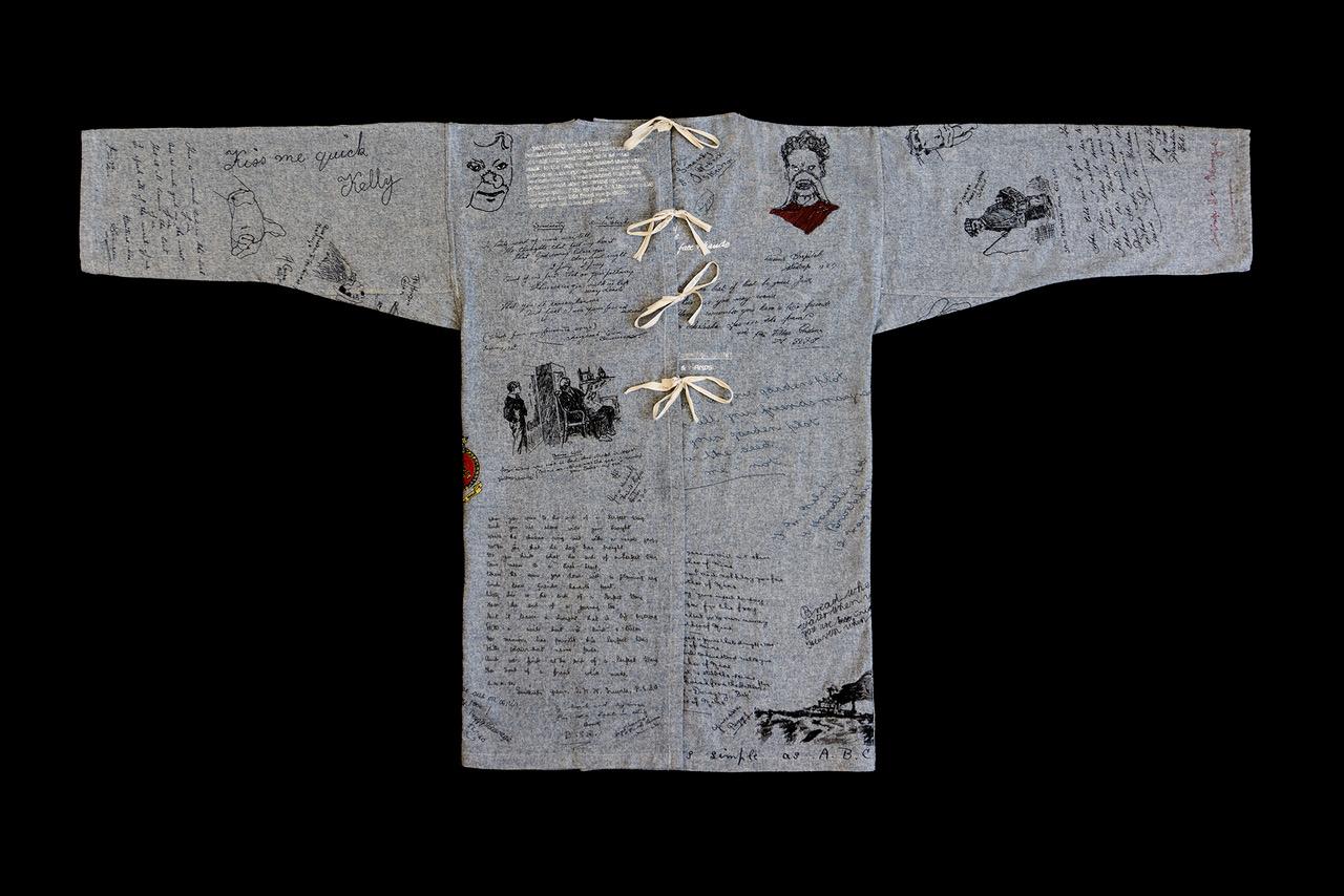 An image showing 'Hospital Gown — inspired by the life of William Vicarage'