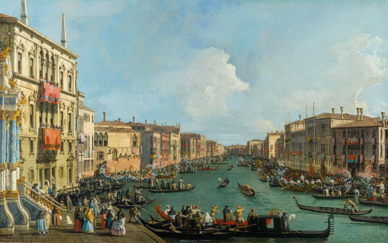 An image showing 'Regatta on the Grand Canal'