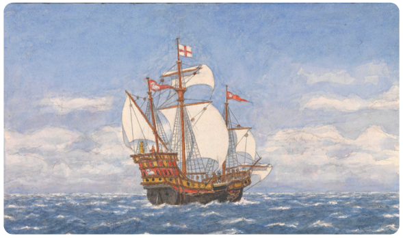 An image showing 'The Golden Hind'