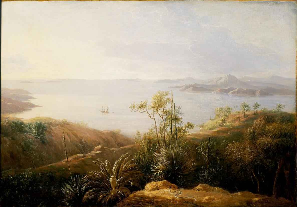 An image showing 'A bay on the south coast of New Holland, January 1802'