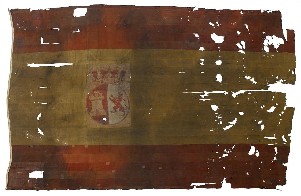 An image showing 'The Spanish naval ensign in full'