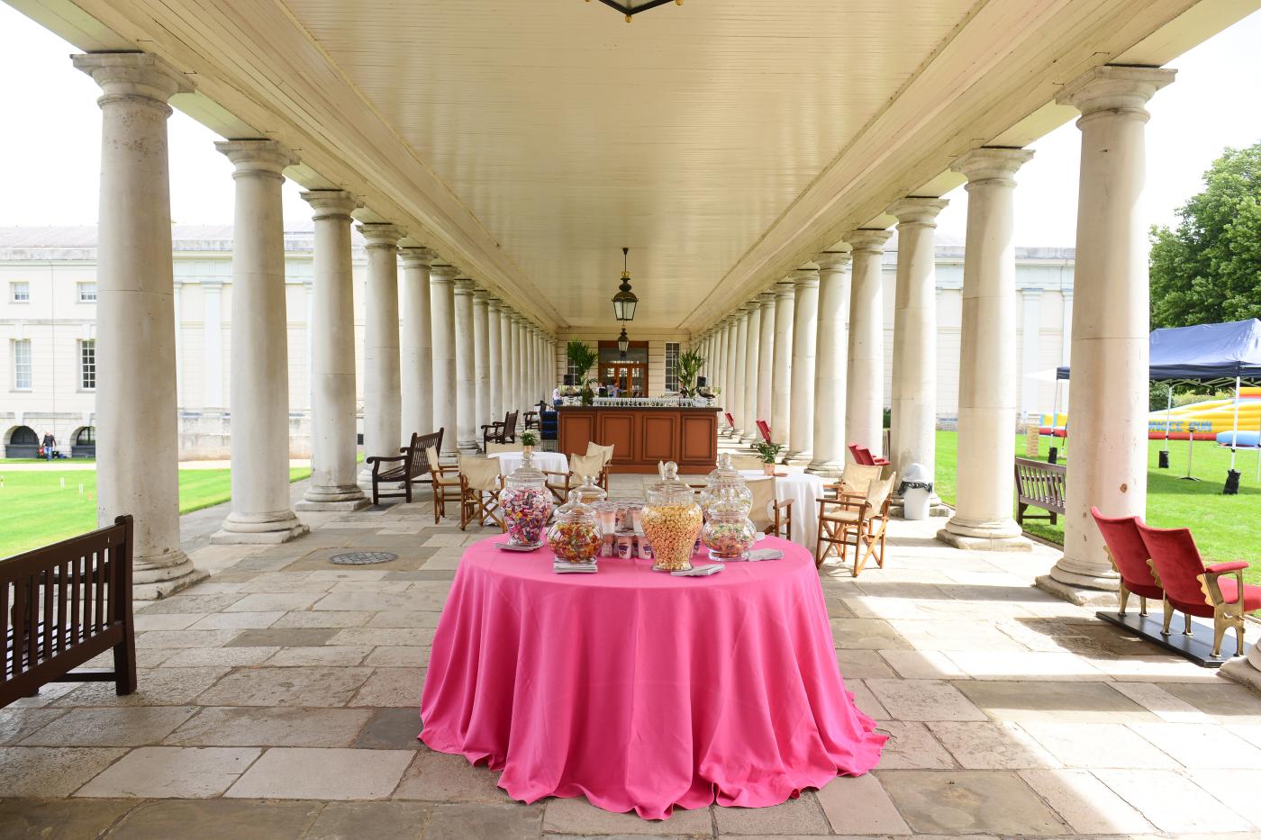 An image showing 'Colonnade Reception'